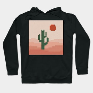 desert cactus pixel art Hoodie